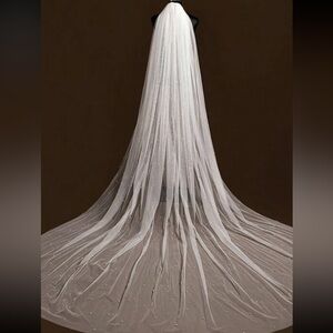 Ivory pearl veil